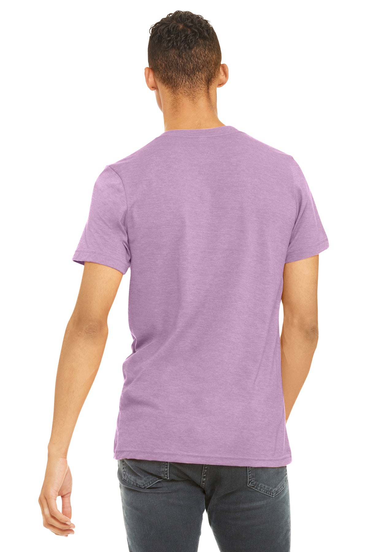 BELLA+CANVAS  Unisex Heather CVC Short Sleeve Tee - Heather Prism Lilac