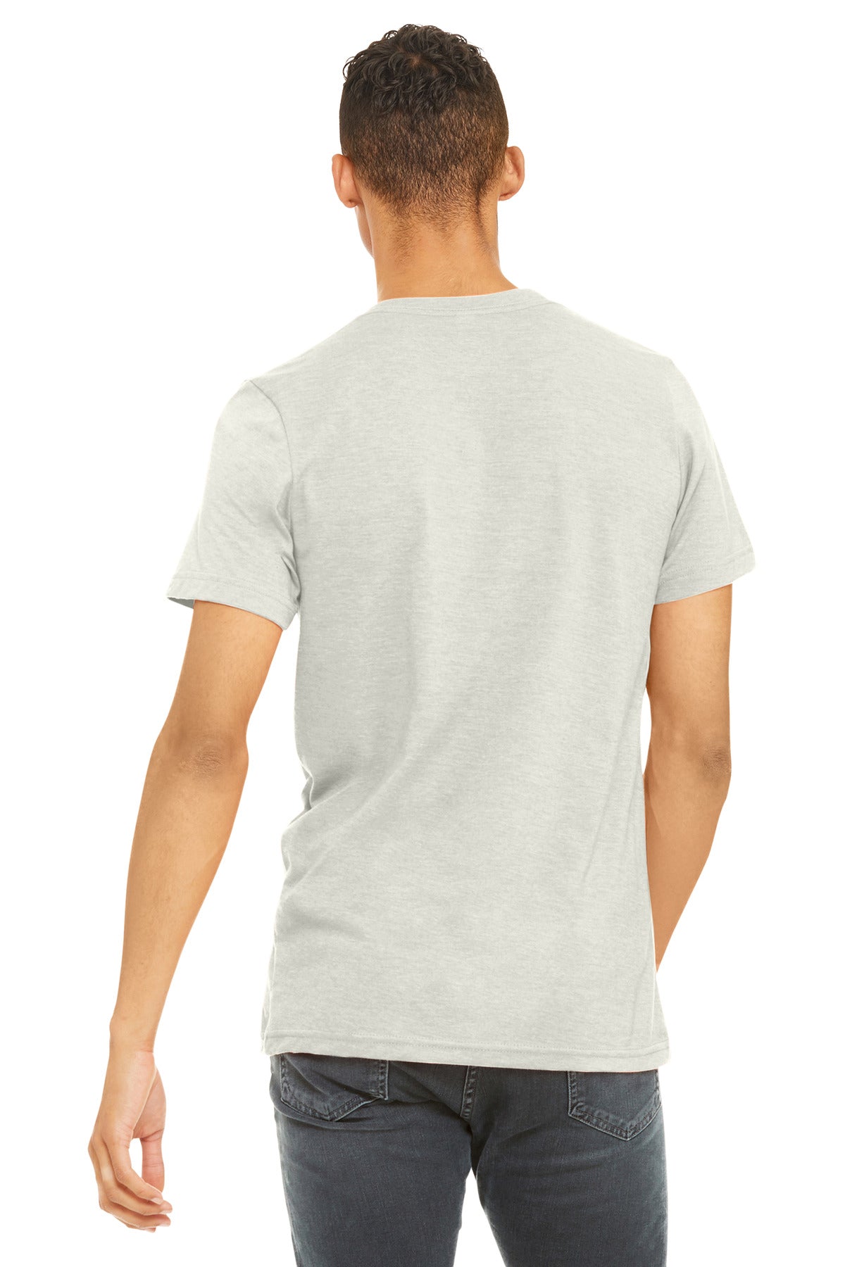 BELLA+CANVAS  Unisex Heather CVC Short Sleeve Tee - Heather Prism Natural