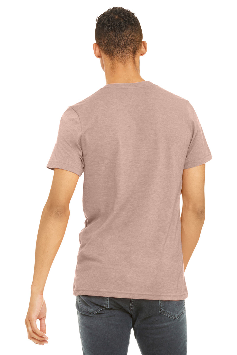 BELLA+CANVAS  Unisex Heather CVC Short Sleeve Tee - Heather Prism Peach