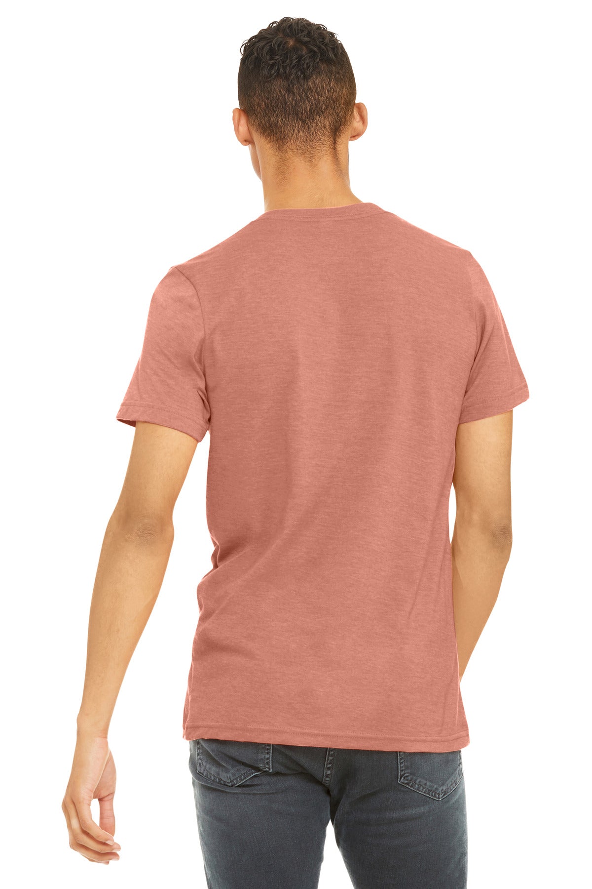 BELLA+CANVAS  Unisex Heather CVC Short Sleeve Tee - Heather Prism Sunset