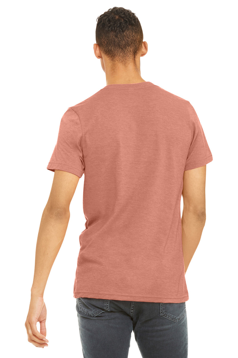 BELLA+CANVAS  Unisex Heather CVC Short Sleeve Tee - Heather Prism Sunset