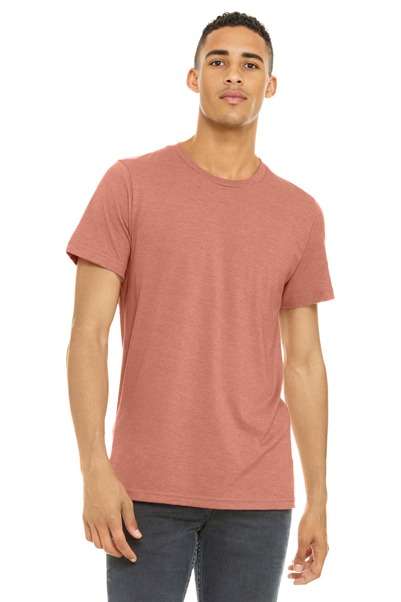 BELLA+CANVAS  Unisex Heather CVC Short Sleeve Tee - Heather Prism Sunset