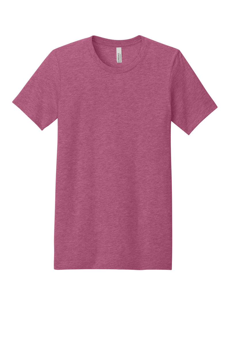 BELLA+CANVAS  Unisex Heather CVC Short Sleeve Tee - Heather Raspberry