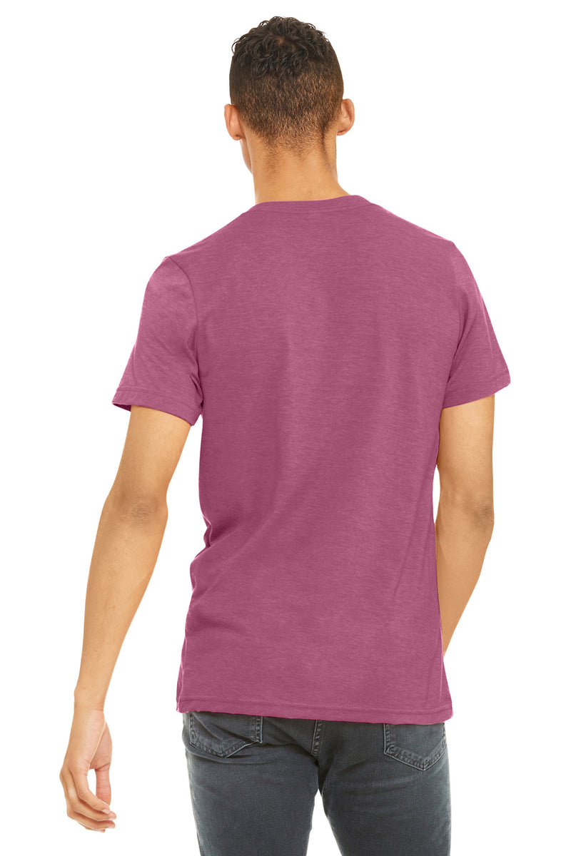 BELLA+CANVAS  Unisex Heather CVC Short Sleeve Tee - Heather Raspberry