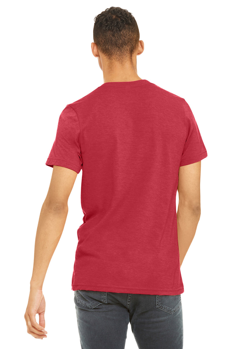 BELLA+CANVAS  Unisex Heather CVC Short Sleeve Tee - Heather Red