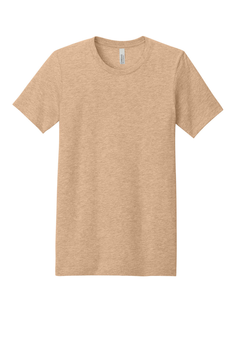 BELLA+CANVAS  Unisex Heather CVC Short Sleeve Tee - Heather Sand Dune