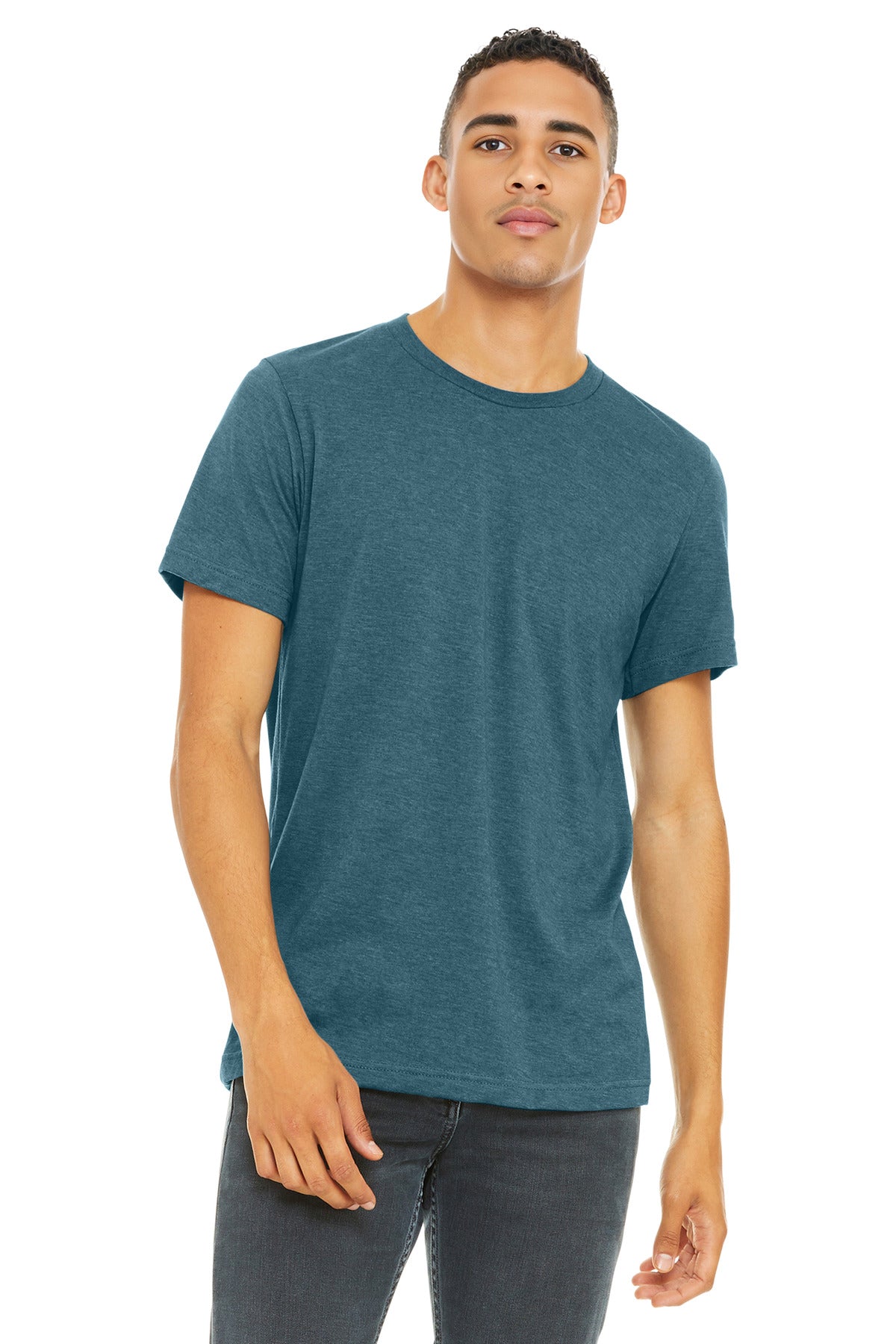 BELLA+CANVAS  Unisex Heather CVC Short Sleeve Tee - Heather Slate