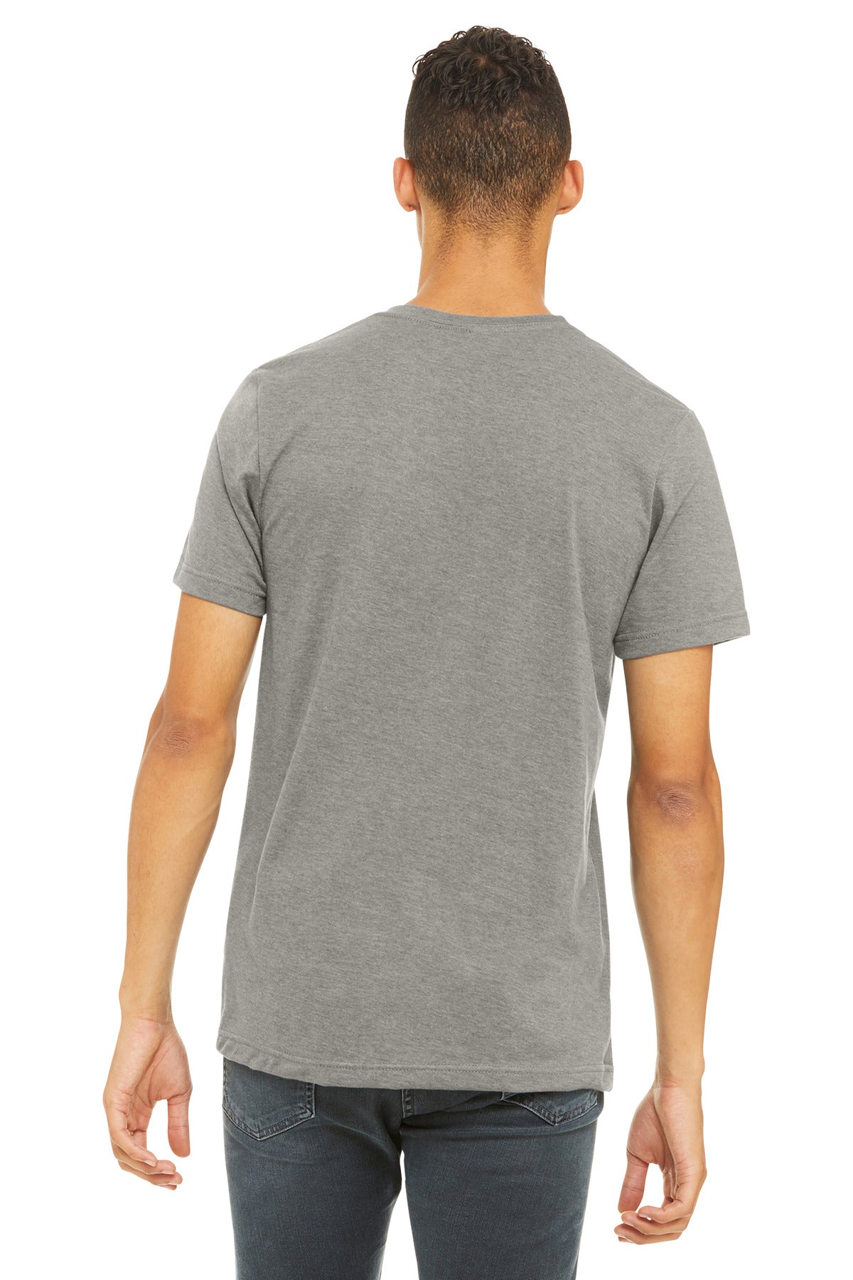 BELLA+CANVAS  Unisex Heather CVC Short Sleeve Tee - Heather Stone
