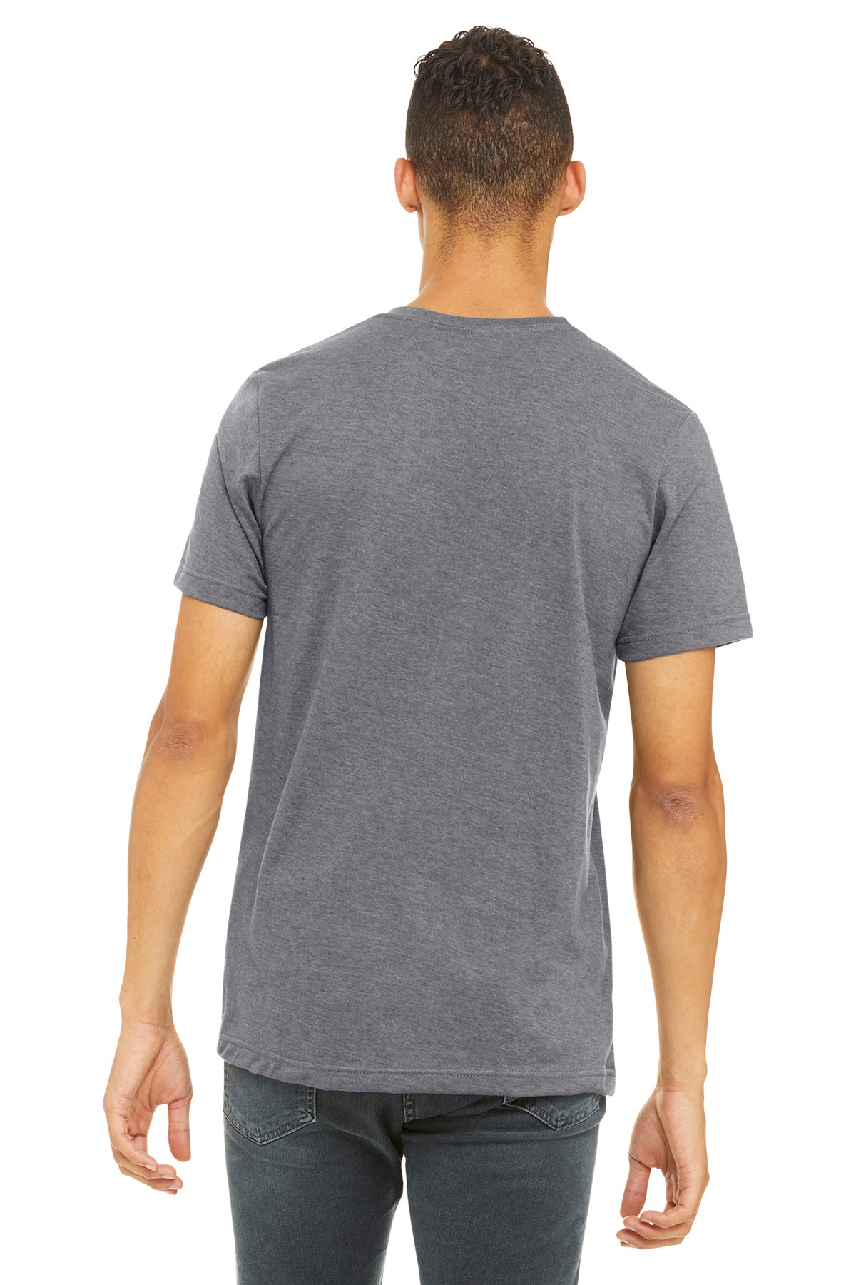BELLA+CANVAS  Unisex Heather CVC Short Sleeve Tee - Heather Storm