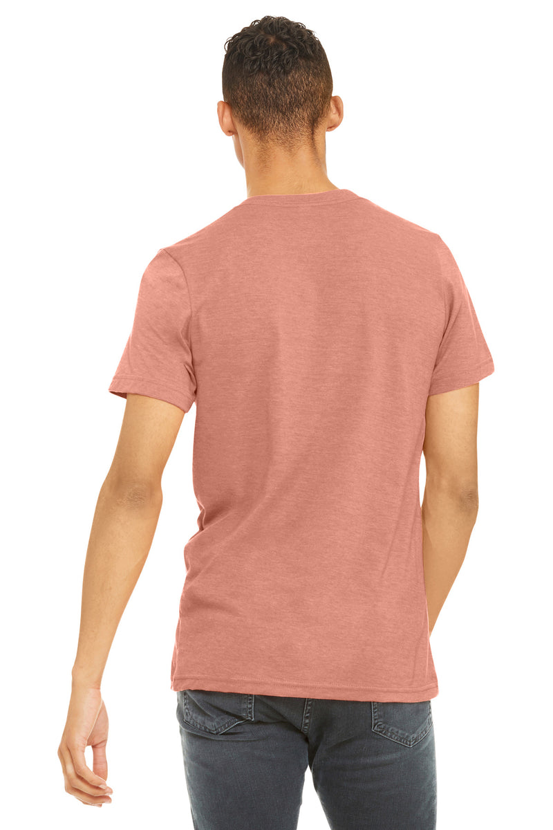 BELLA+CANVAS  Unisex Heather CVC Short Sleeve Tee - Heather Sunset