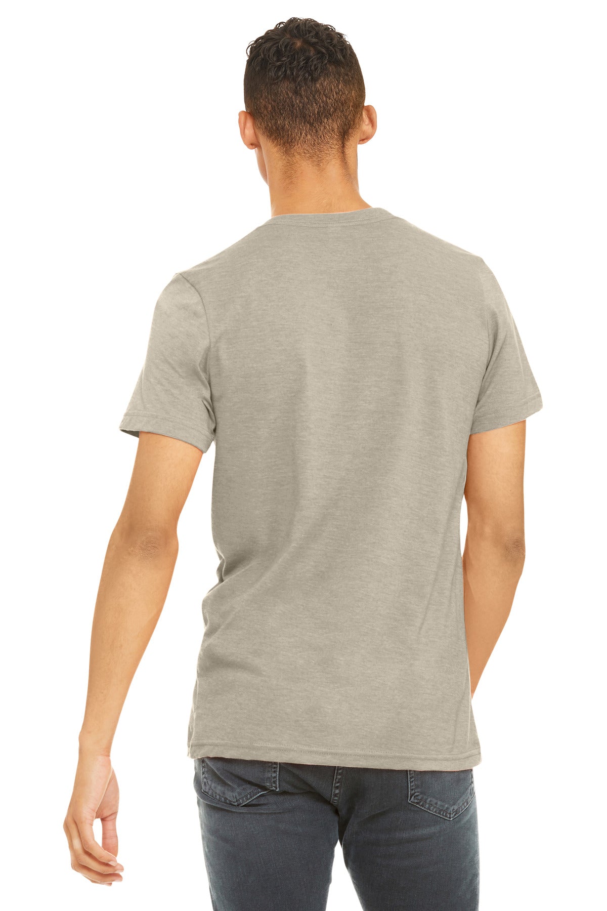 BELLA+CANVAS  Unisex Heather CVC Short Sleeve Tee - Heather Tan