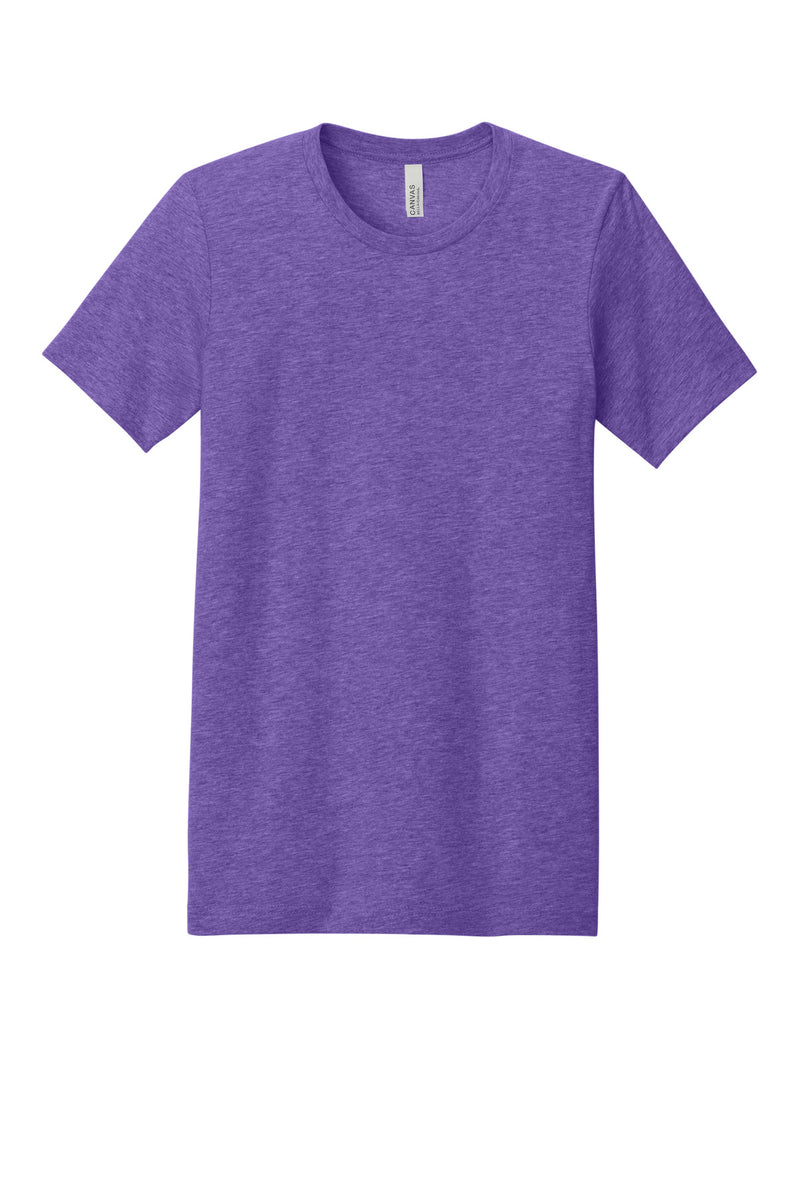 BELLA+CANVAS  Unisex Heather CVC Short Sleeve Tee - Heather Team Purple