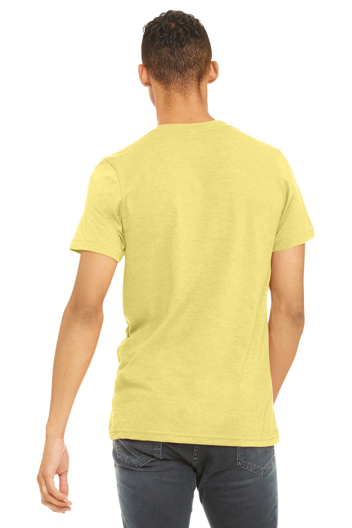 BELLA+CANVAS  Unisex Heather CVC Short Sleeve Tee - Heather Yellow