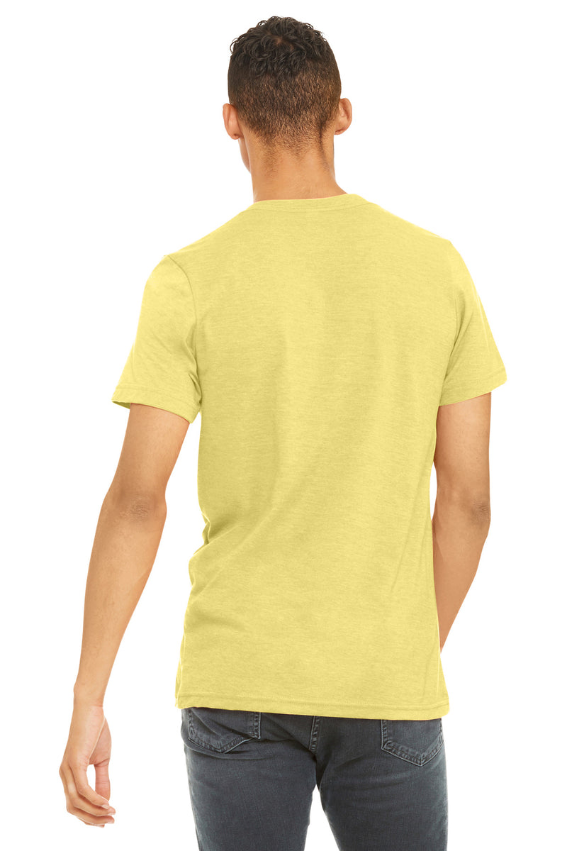 BELLA+CANVAS  Unisex Heather CVC Short Sleeve Tee - Heather Yellow