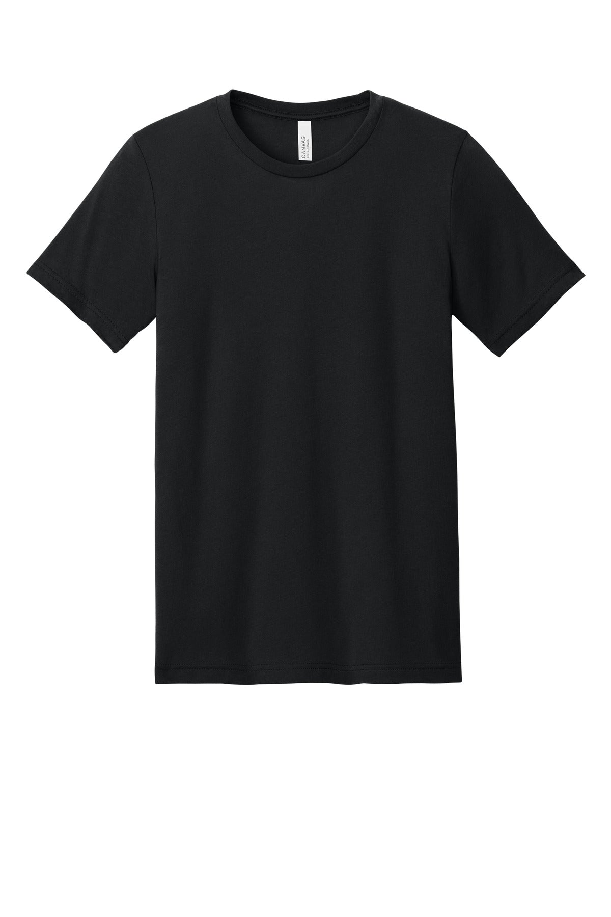 BELLA+CANVAS  Unisex Heather CVC Short Sleeve Tee - Solid Black Blend