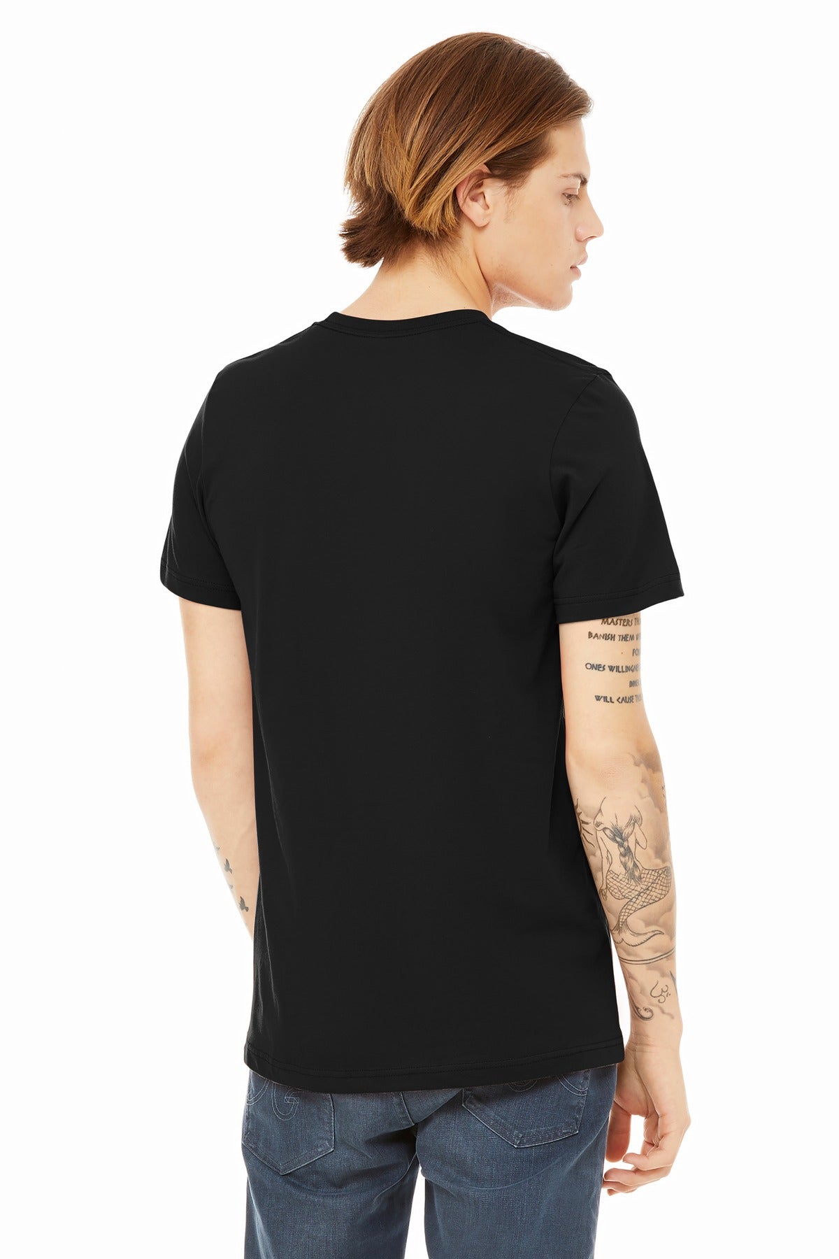 BELLA+CANVAS  Unisex Heather CVC Short Sleeve Tee - Solid Black Blend