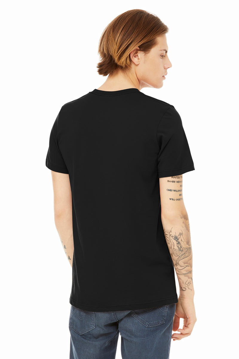 BELLA+CANVAS  Unisex Heather CVC Short Sleeve Tee - Solid Black Blend