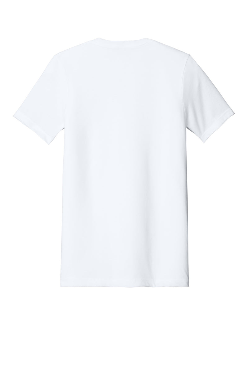 BELLA+CANVAS  Unisex Heather CVC Short Sleeve Tee - Solid White Blend