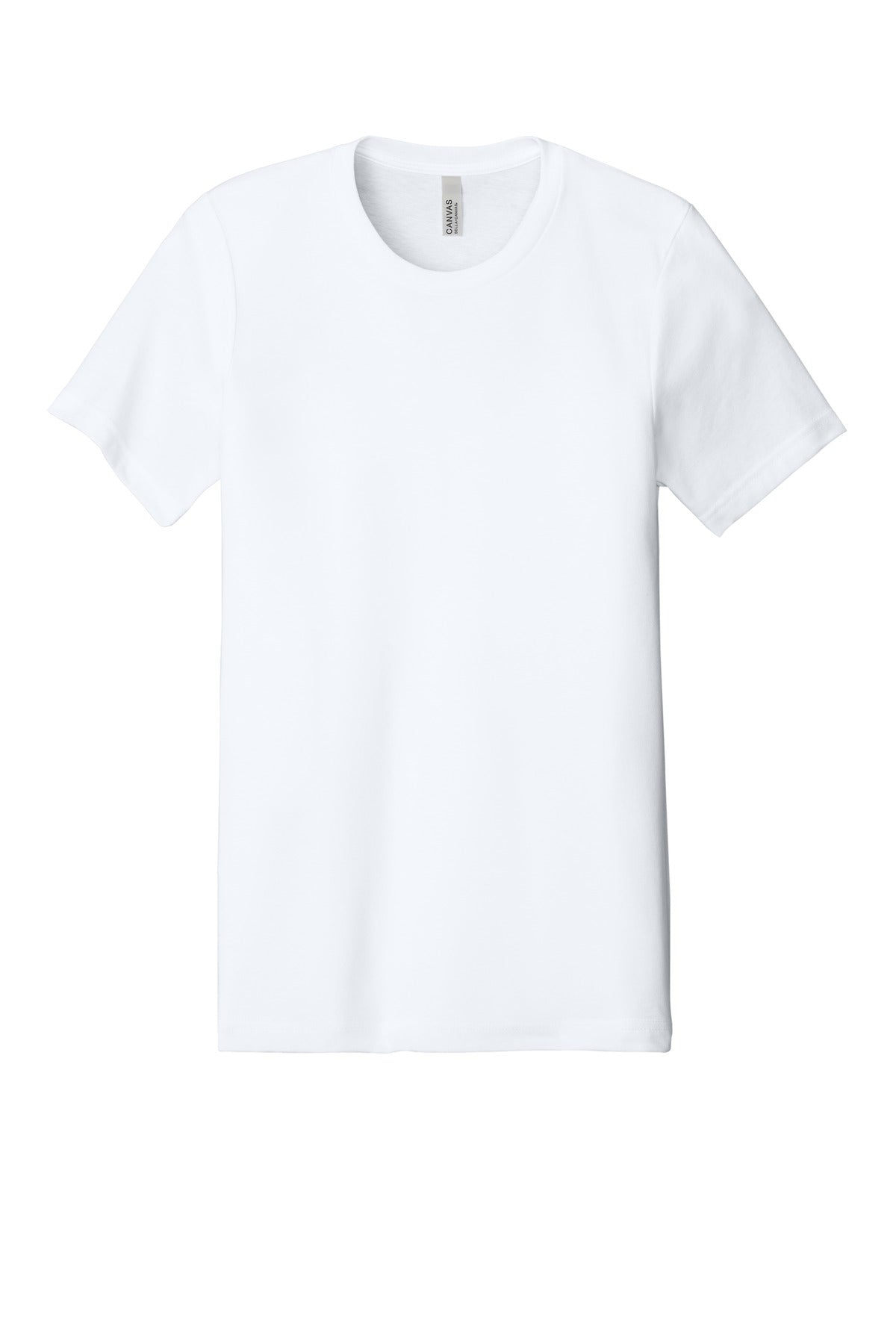 BELLA+CANVAS  Unisex Heather CVC Short Sleeve Tee - Solid White Blend