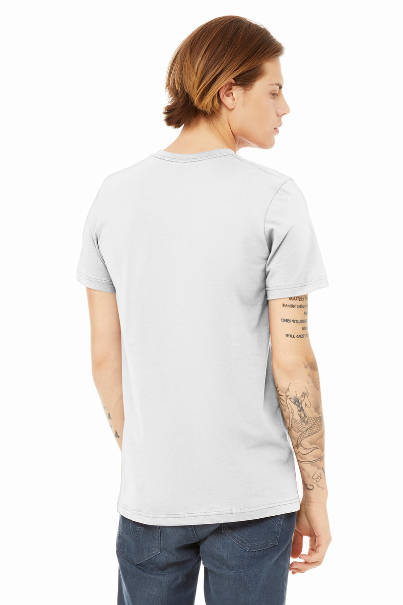 BELLA+CANVAS  Unisex Heather CVC Short Sleeve Tee - Solid White Blend