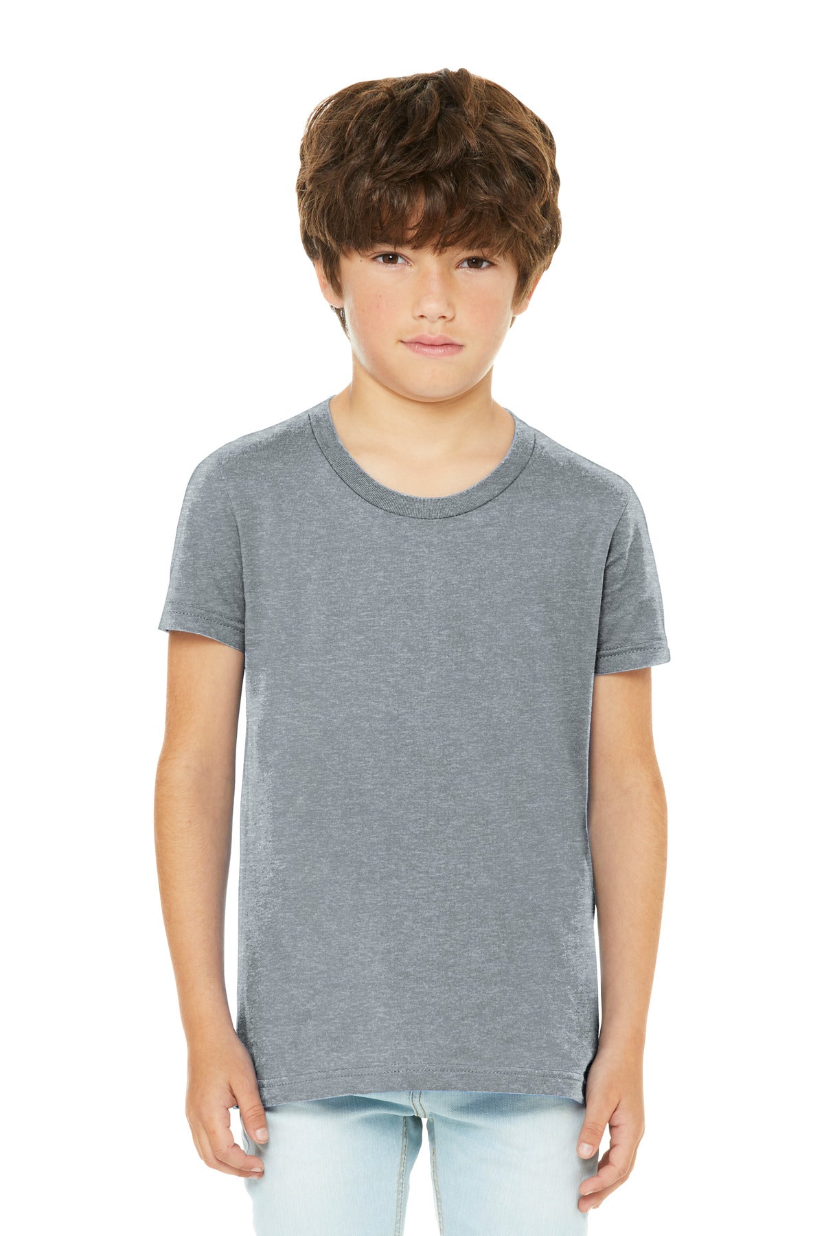 BELLA+CANVAS Youth Heather CVC Tee - Athletic Heather