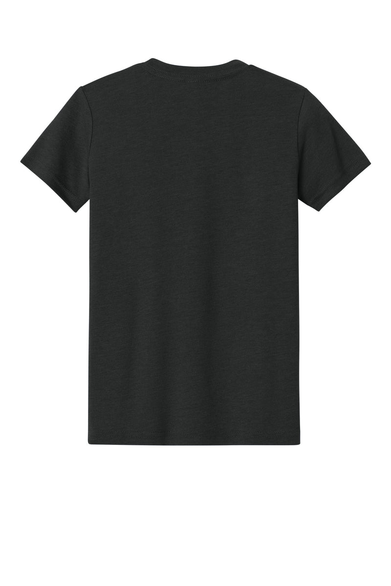 BELLA+CANVAS Youth Heather CVC Tee - Black Heather