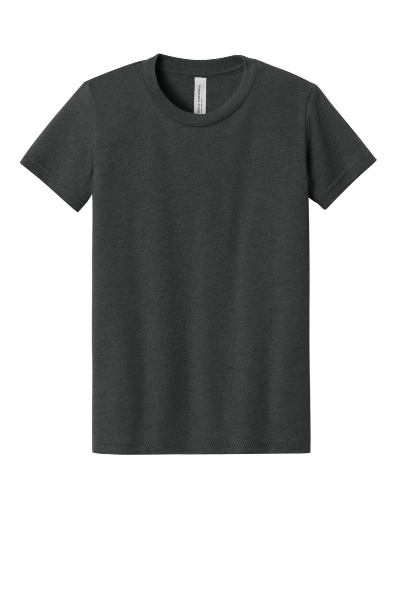 BELLA+CANVAS Youth Heather CVC Tee - Dark Grey Heather