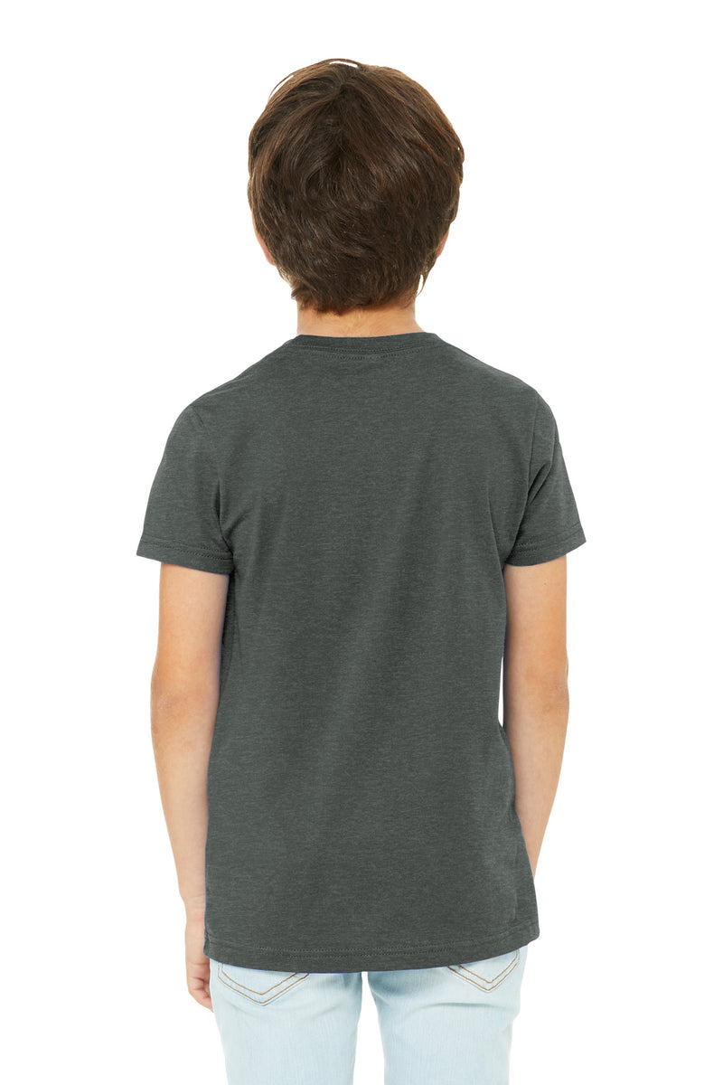BELLA+CANVAS Youth Heather CVC Tee - Deep Heather