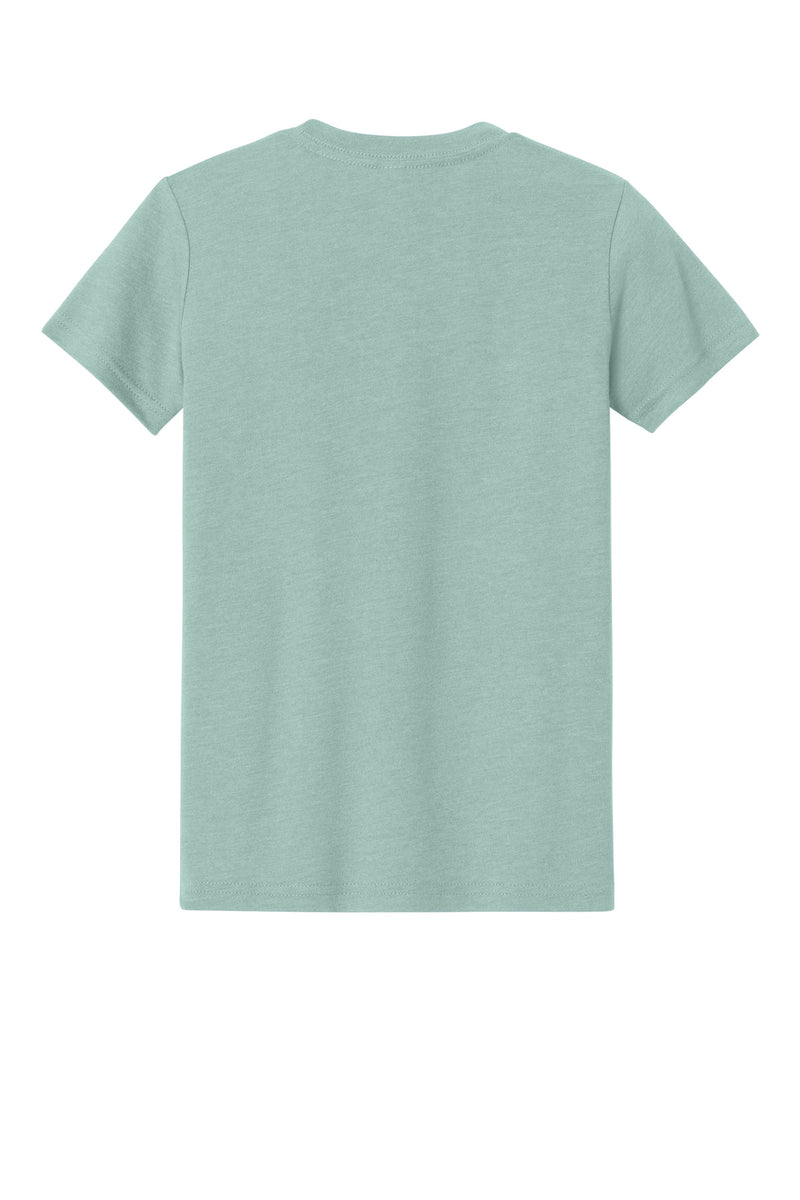 BELLA+CANVAS Youth Heather CVC Tee - Heather Dusty Blue