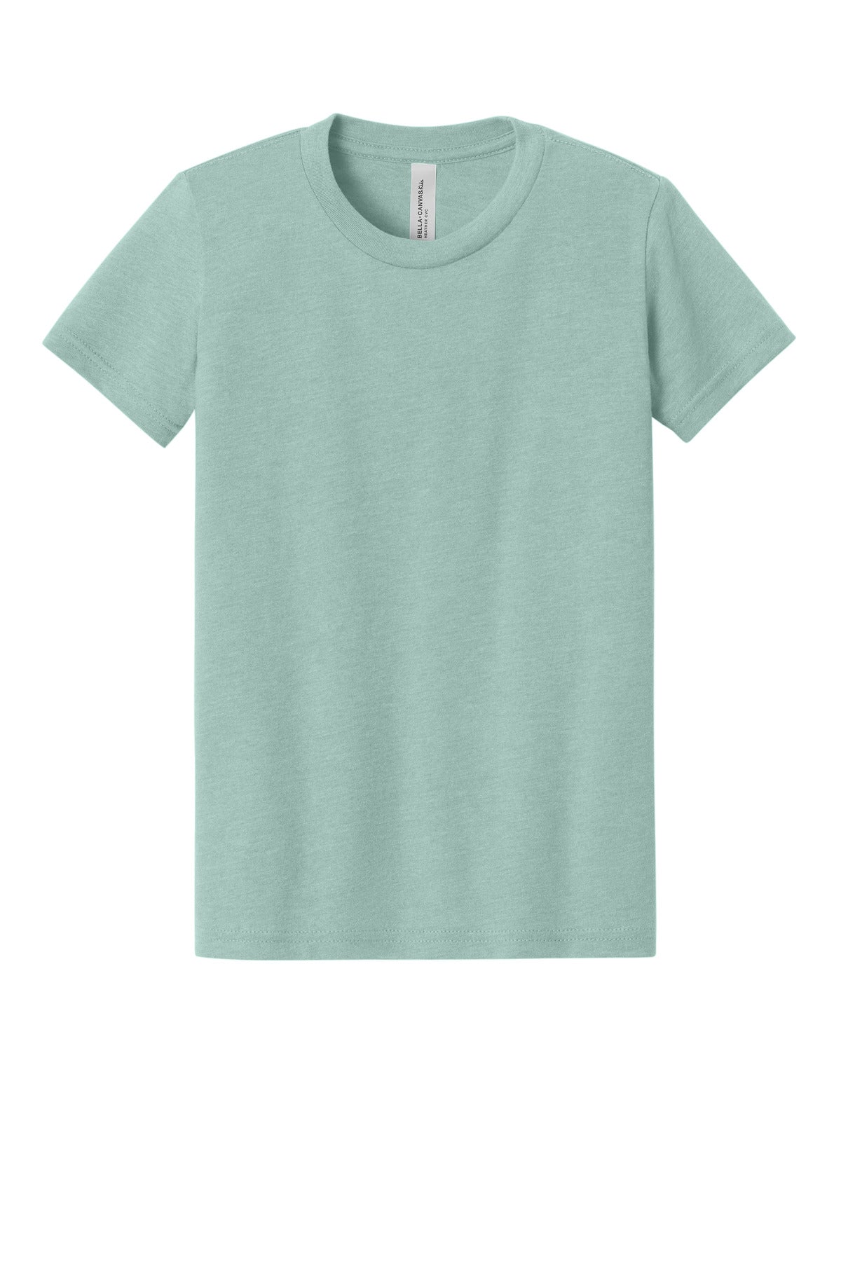 BELLA+CANVAS Youth Heather CVC Tee - Heather Dusty Blue