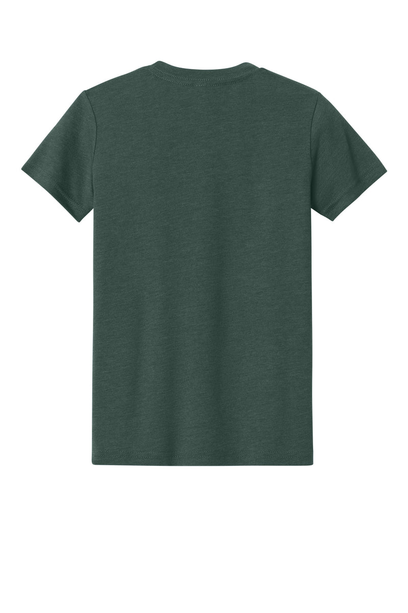 BELLA+CANVAS Youth Heather CVC Tee - Heather Forest
