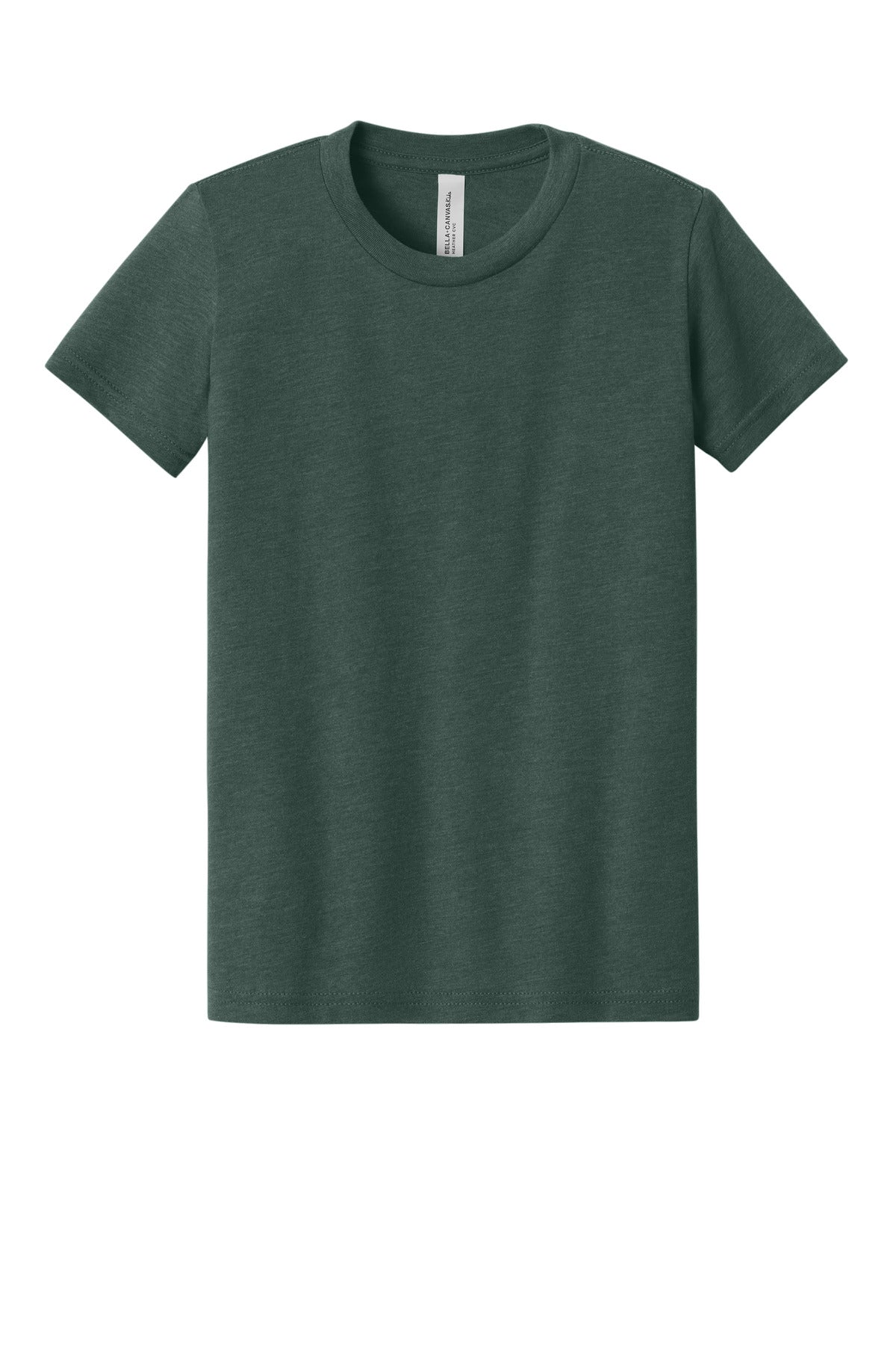 BELLA+CANVAS Youth Heather CVC Tee - Heather Forest