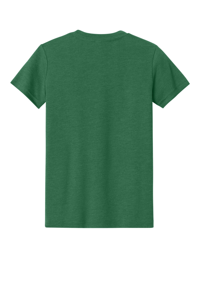 BELLA+CANVAS Youth Heather CVC Tee - Heather Grass Green