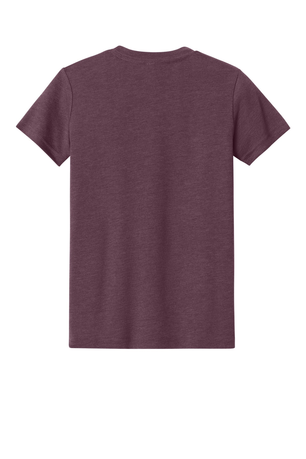 BELLA+CANVAS Youth Heather CVC Tee - Heather Maroon