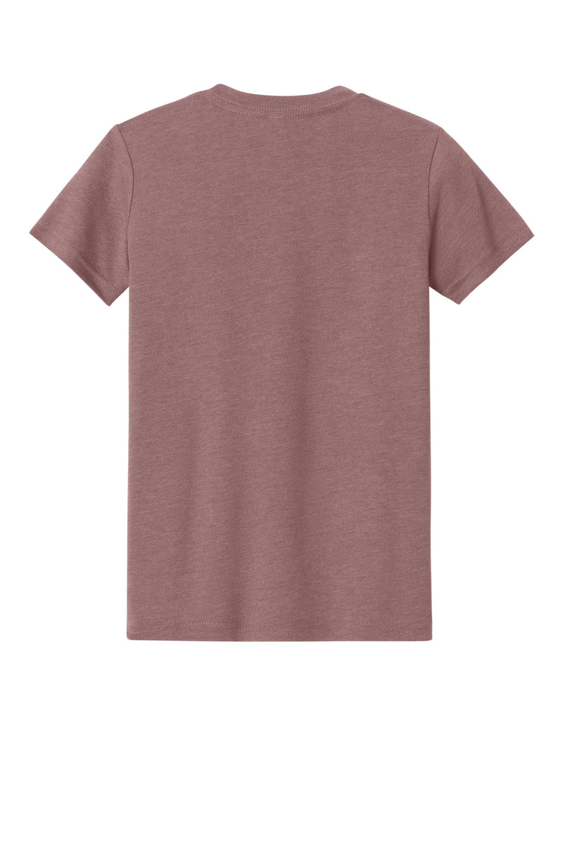 BELLA+CANVAS Youth Heather CVC Tee - Heather Mauve