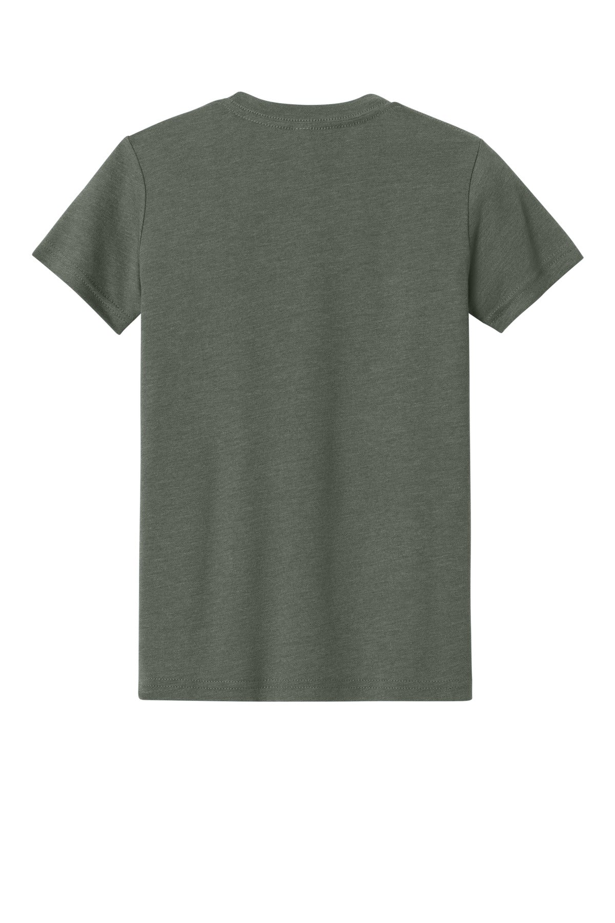 BELLA+CANVAS Youth Heather CVC Tee - Heather Military Green