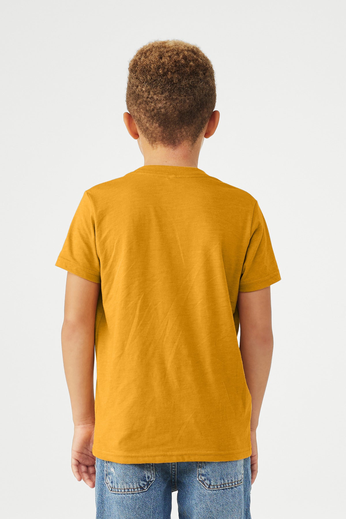 BELLA+CANVAS Youth Heather CVC Tee - Heather Mustard