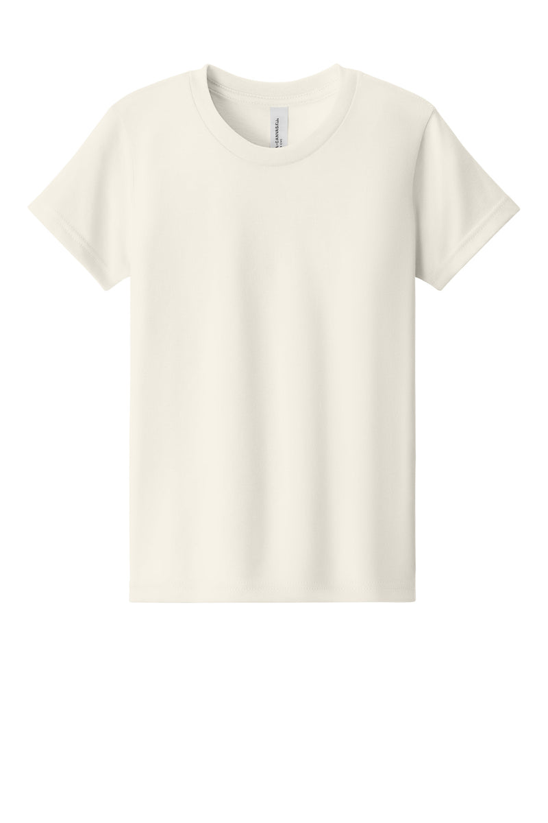 BELLA+CANVAS Youth Heather CVC Tee - Heather Natural
