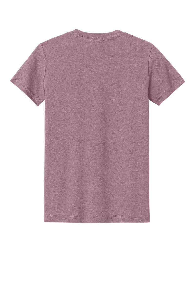 BELLA+CANVAS Youth Heather CVC Tee - Heather Orchid