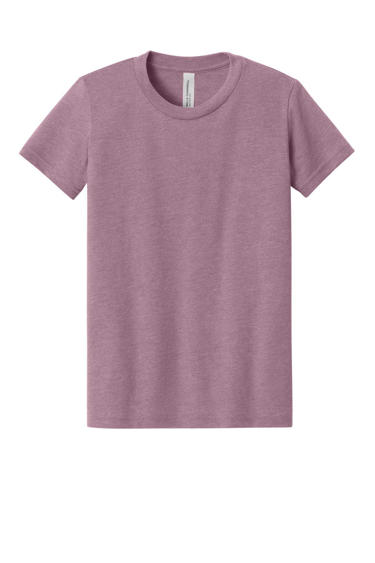 BELLA+CANVAS Youth Heather CVC Tee - Heather Orchid
