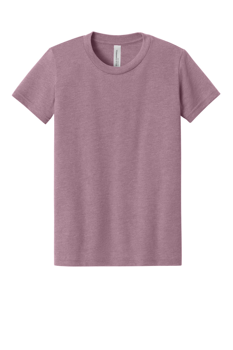 BELLA+CANVAS Youth Heather CVC Tee - Heather Orchid