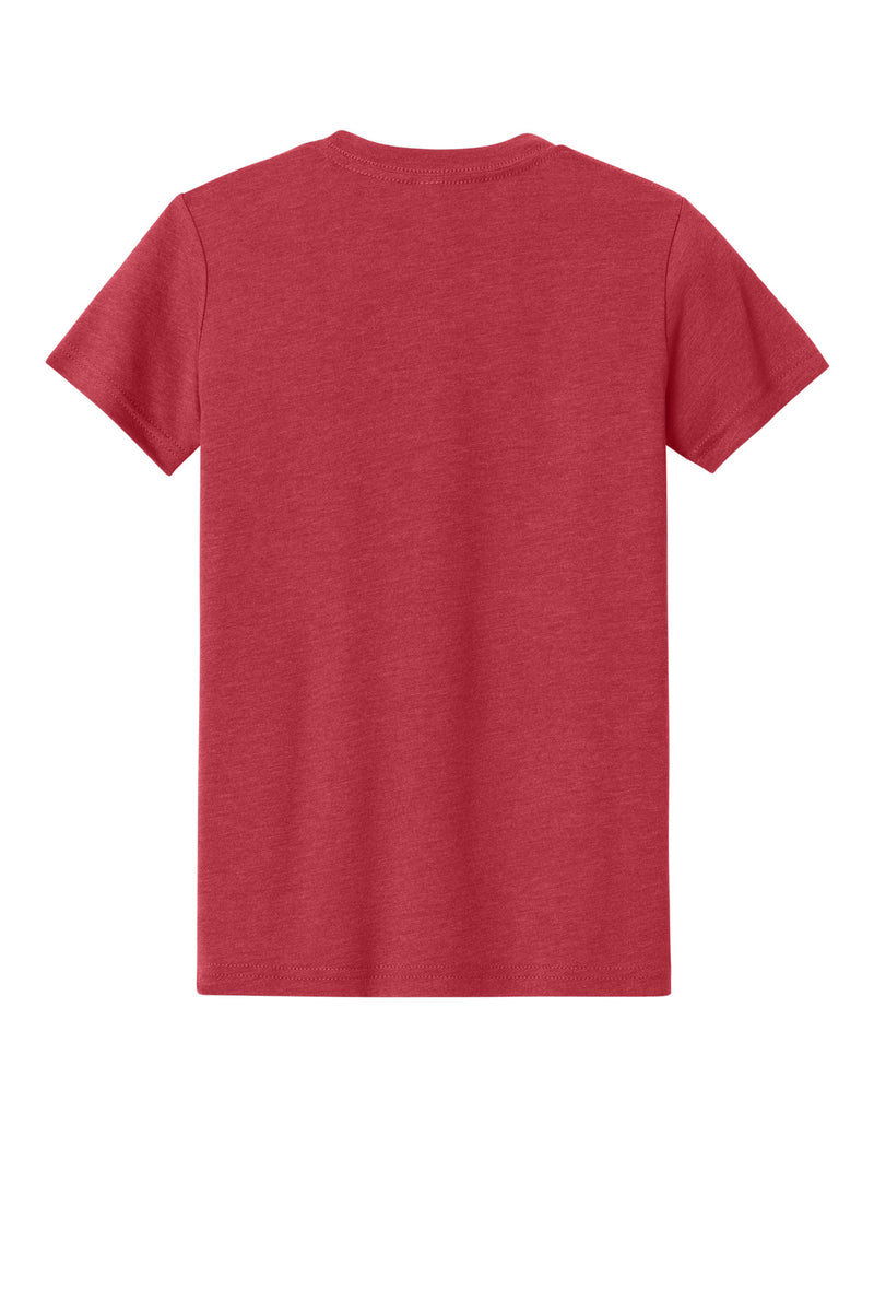 BELLA+CANVAS Youth Heather CVC Tee - Heather Red
