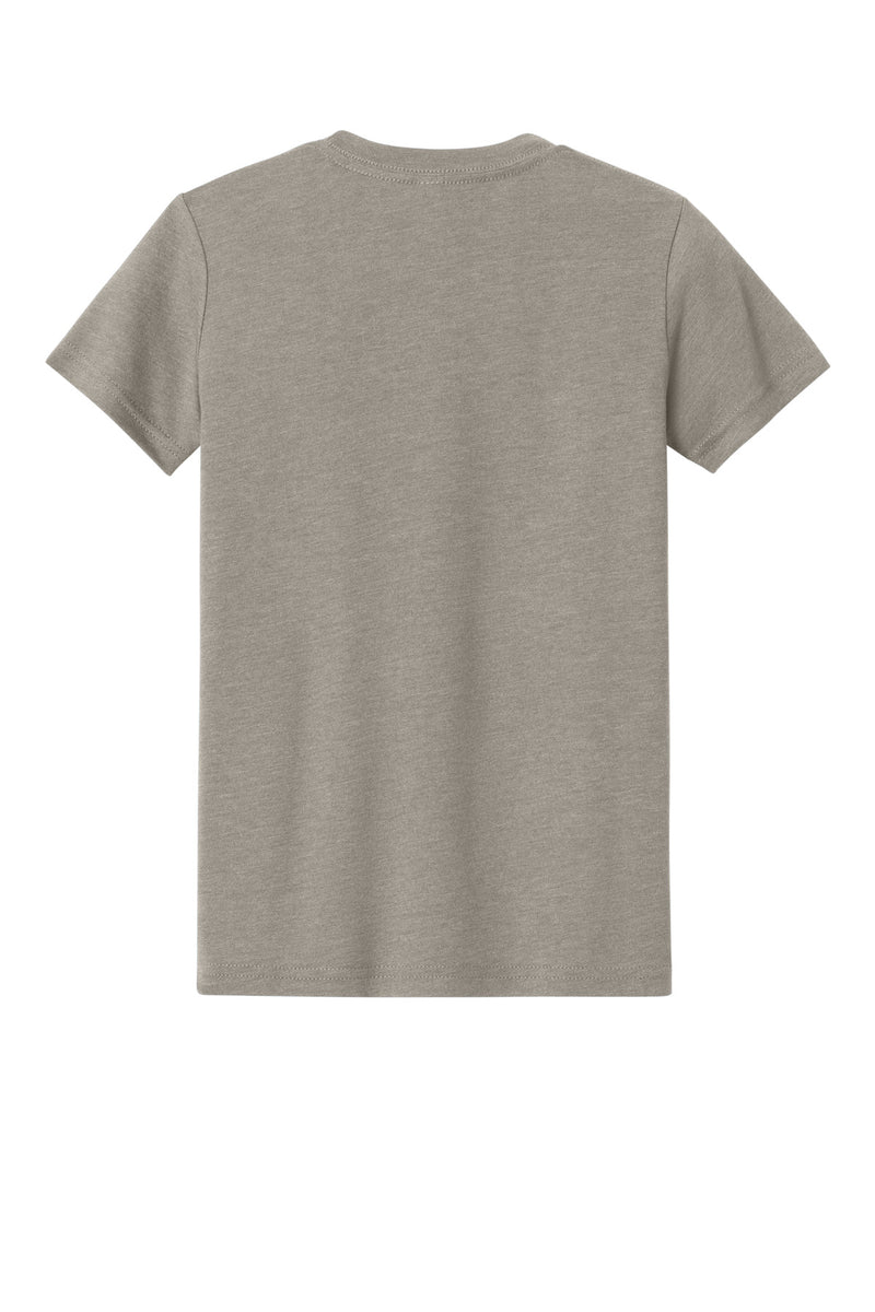 BELLA+CANVAS Youth Heather CVC Tee - Heather Stone