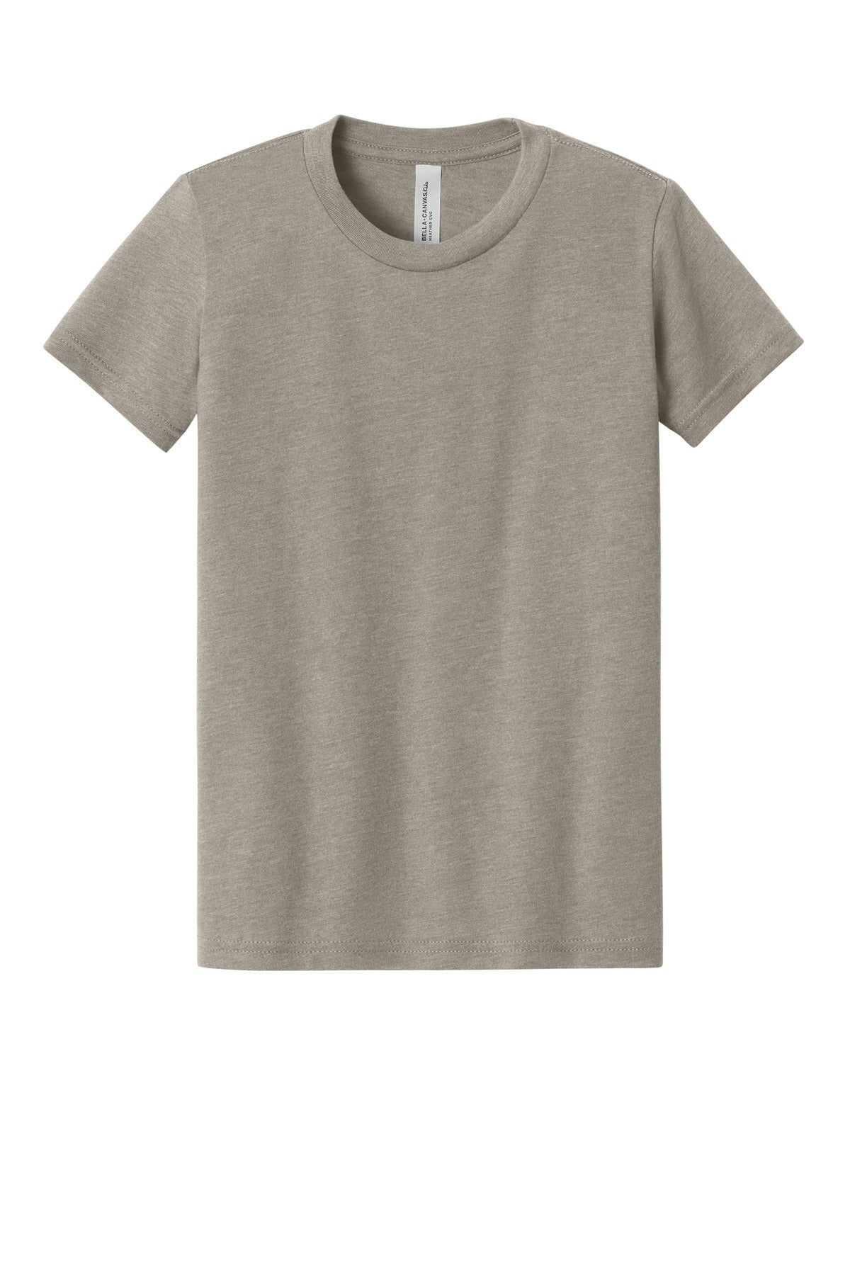 BELLA+CANVAS Youth Heather CVC Tee - Heather Stone