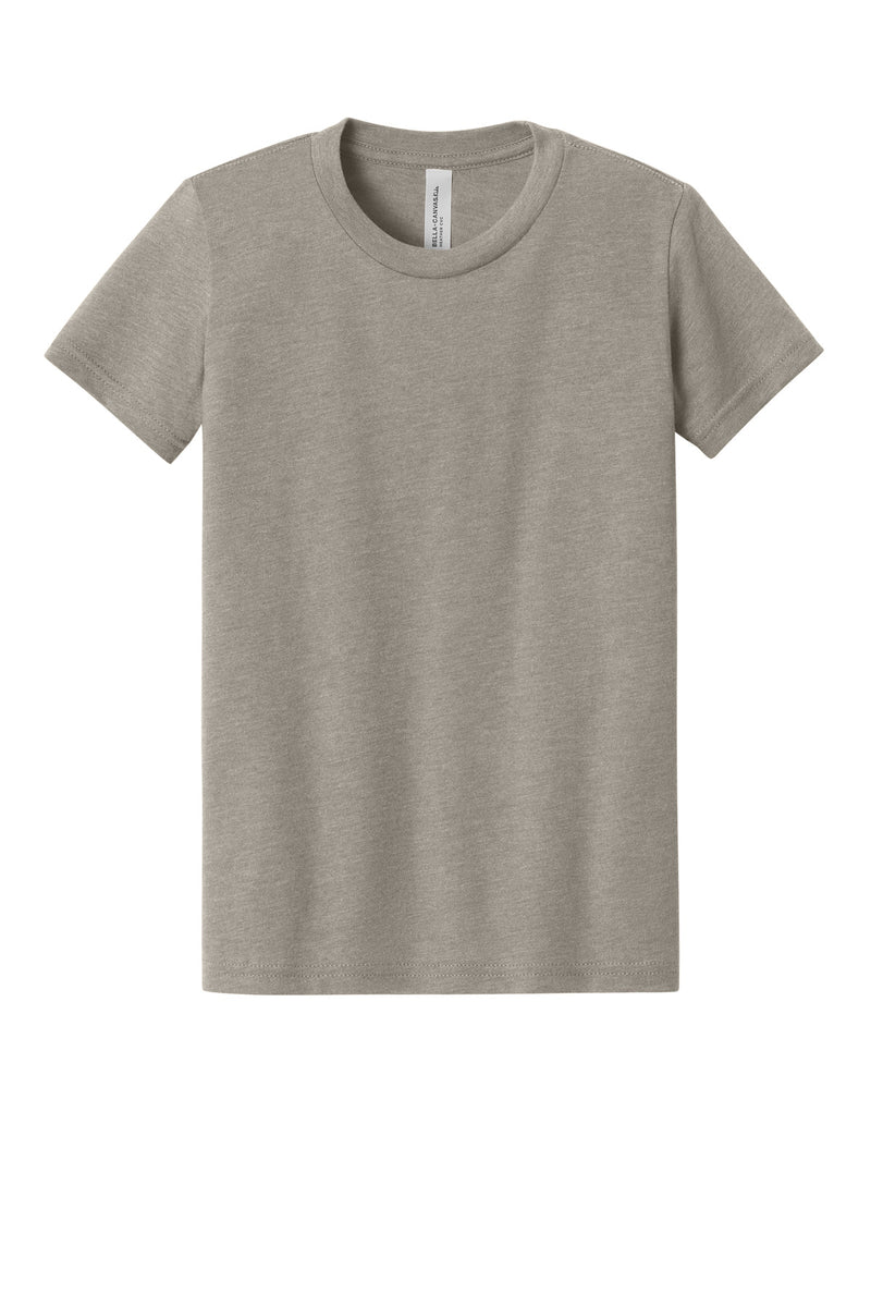BELLA+CANVAS Youth Heather CVC Tee - Heather Stone