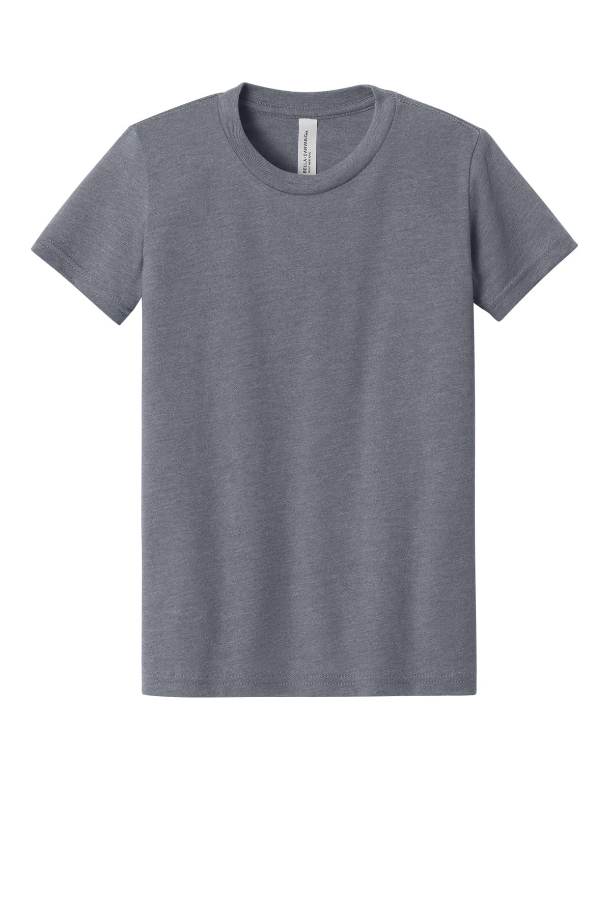 BELLA+CANVAS Youth Heather CVC Tee - Heather Storm