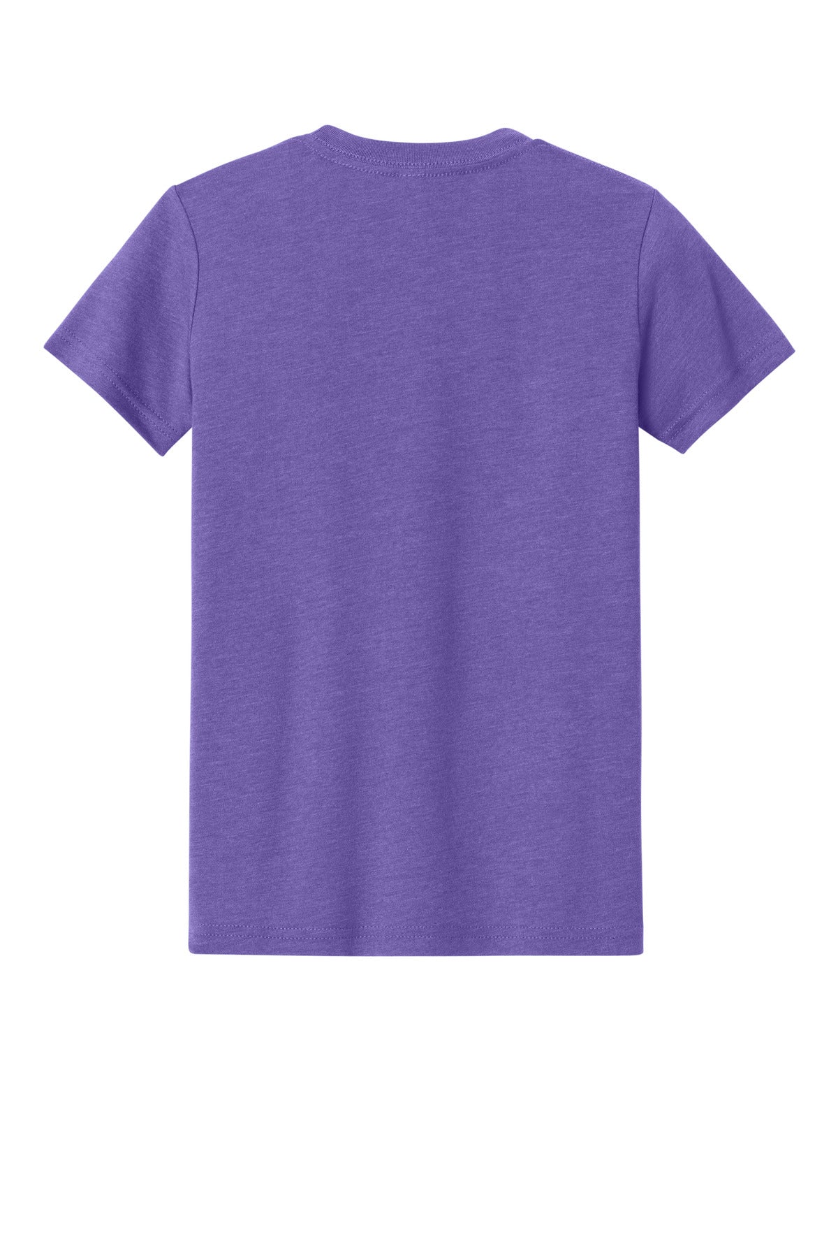 BELLA+CANVAS Youth Heather CVC Tee - Heather Team Purple