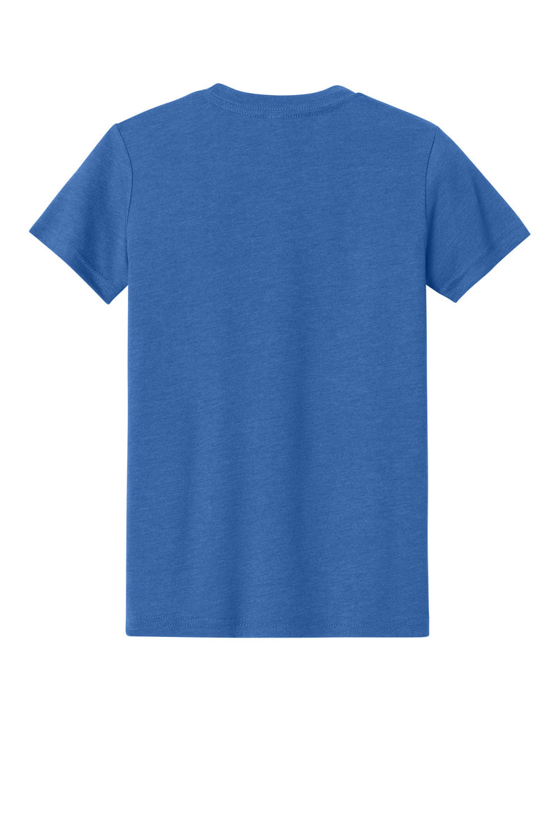 BELLA+CANVAS Youth Heather CVC Tee - Heather True Royal