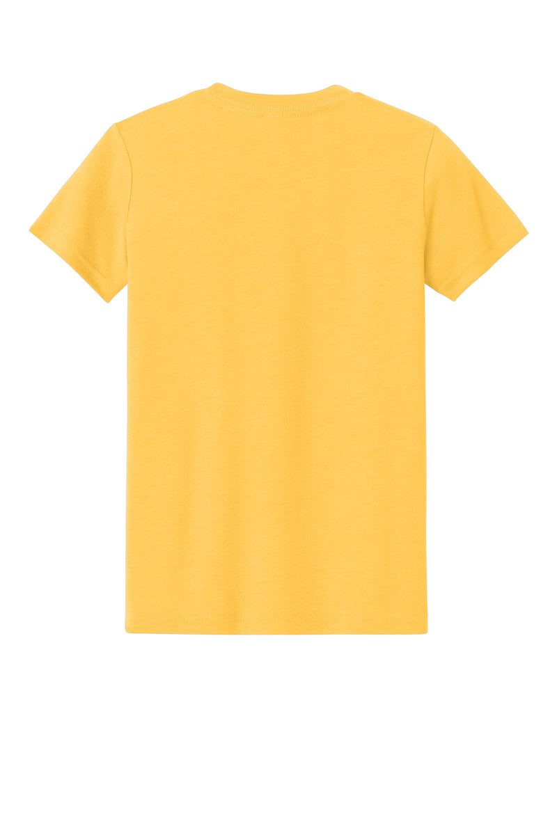 BELLA+CANVAS Youth Heather CVC Tee - Heather Yellow Gold