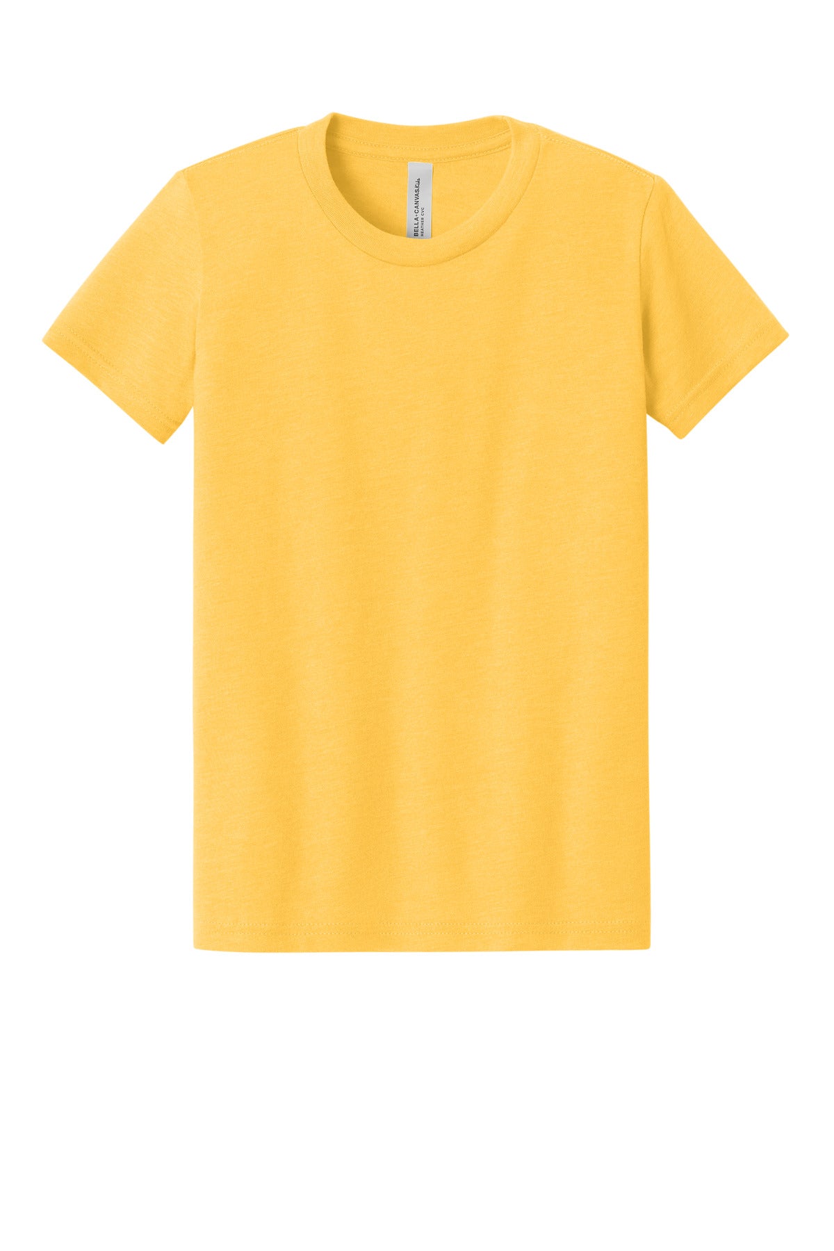 BELLA+CANVAS Youth Heather CVC Tee - Heather Yellow Gold